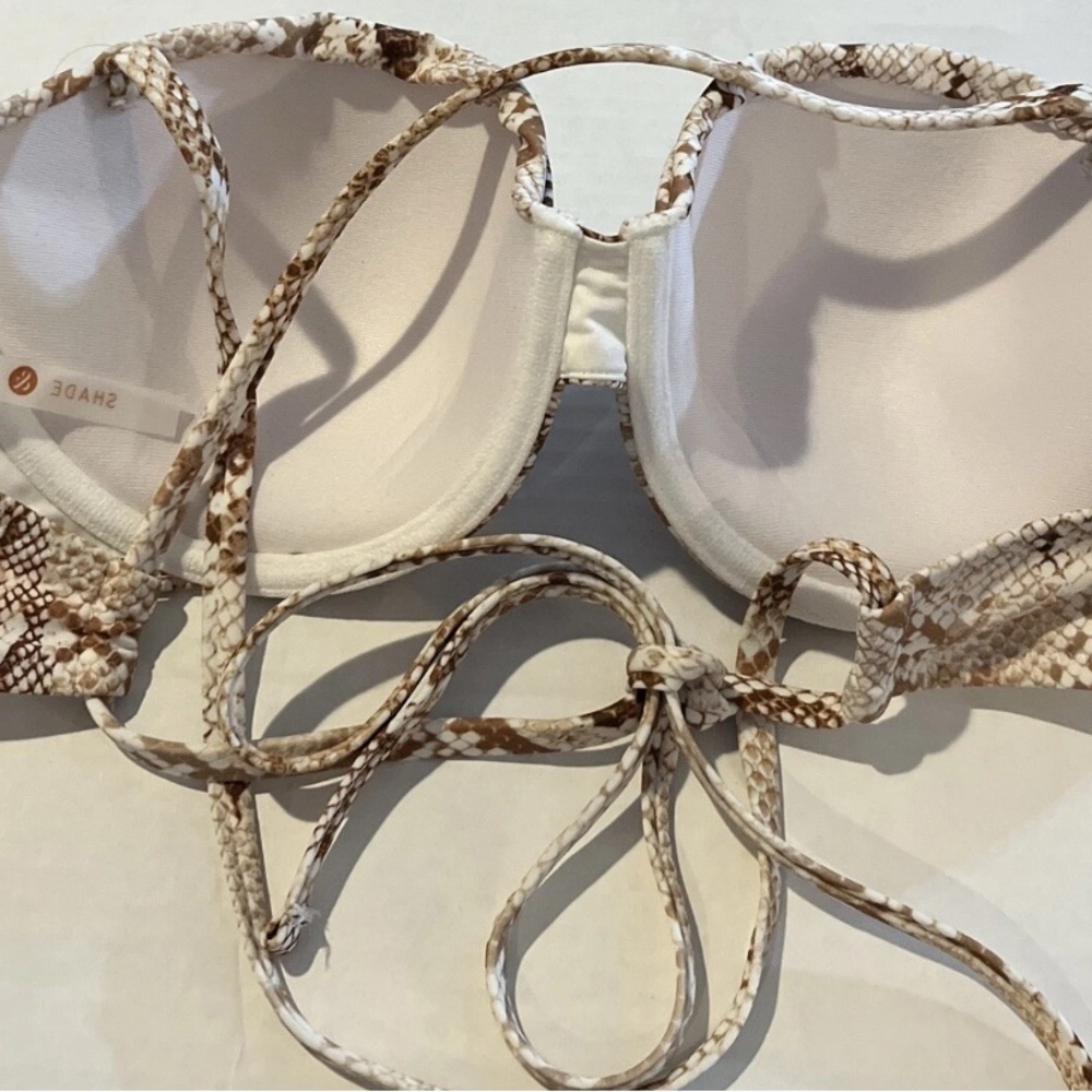 Shade & Shore Women's Swimsuit Top Size 34C Beautiful Snakeskin New - Picture 4 of 9